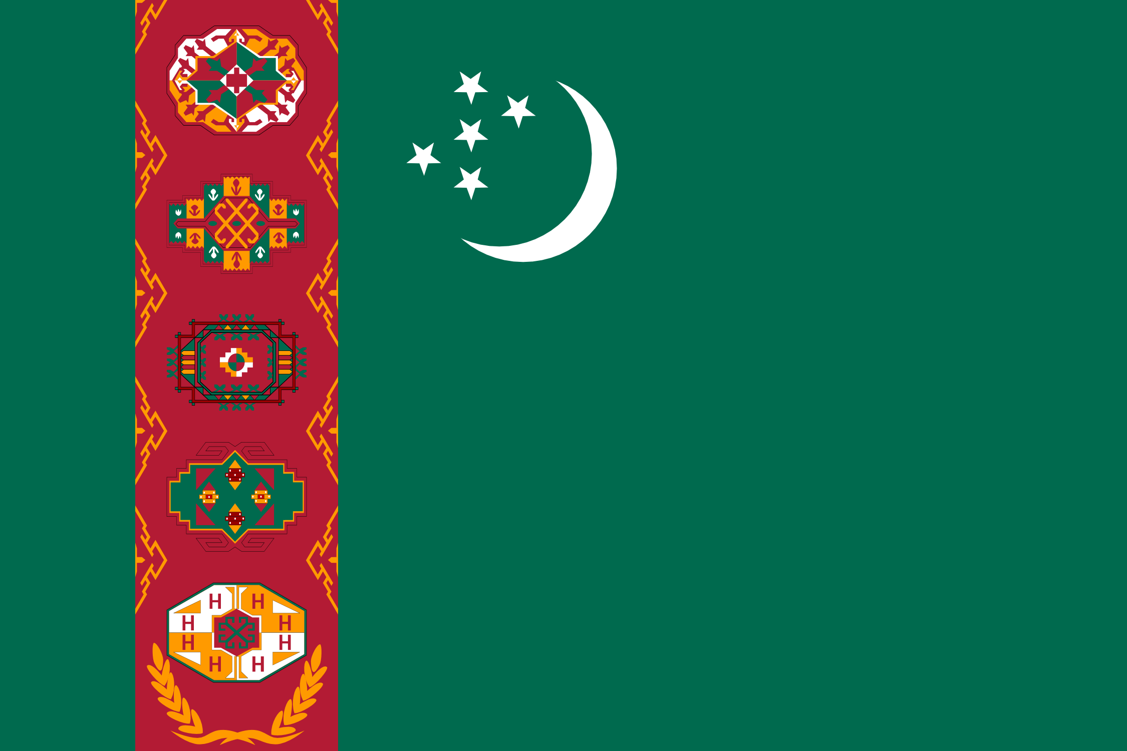 flag Turkmenistan